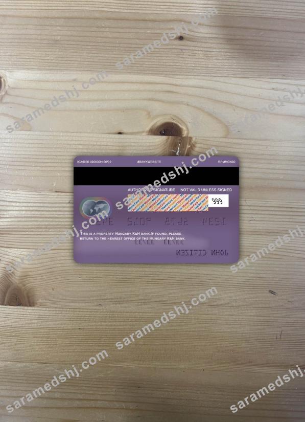 Hungary K&H bank mastercard photolook back
